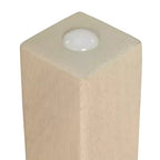 Tavolo quadrato in legno massiccio ECR4Kids da 30x30 pollici e due sedie da 12 pollici, set da 3 pezzi