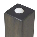 Tavolo quadrato in legno massiccio ECR4Kids da 30x30 pollici e due sedie da 12 pollici, set da 3 pezzi