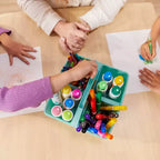 Tavolo quadrato in legno massiccio ECR4Kids da 30x30 pollici e due sedie da 12 pollici, set da 3 pezzi