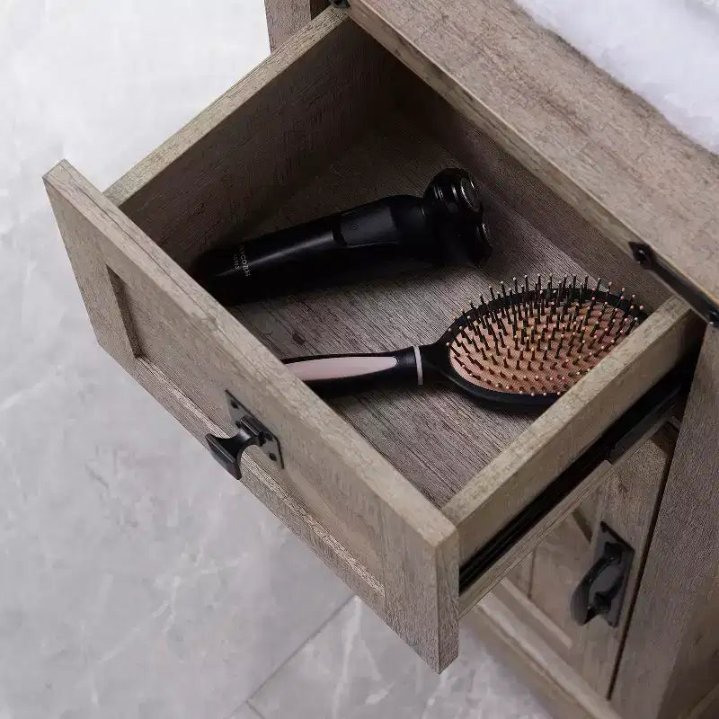 OKD 68 Mobili da Bagno con Cassetti, Colonne Portabiancheria Alte con Ripiani Regolabili