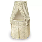 Badger Basket Empress Round Baby Bassinet with Canopy