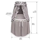 Culla rotonda Badger Basket Empress con baldacchino