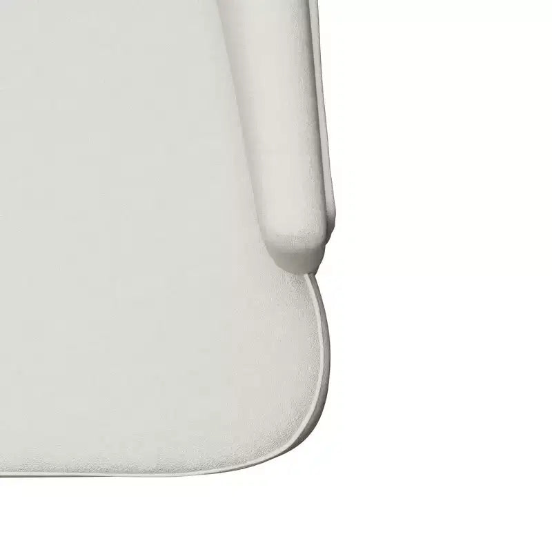 Sedia da pranzo LeisureMod rivestita in velluto e pelle con schienale alto capitonné e gambe in legno di caucciù verniciato