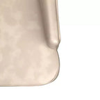 Sedia da pranzo LeisureMod rivestita in velluto e pelle con schienale alto capitonné e gambe in legno di caucciù verniciato