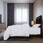 Home Design Deena Panel Bed Nero