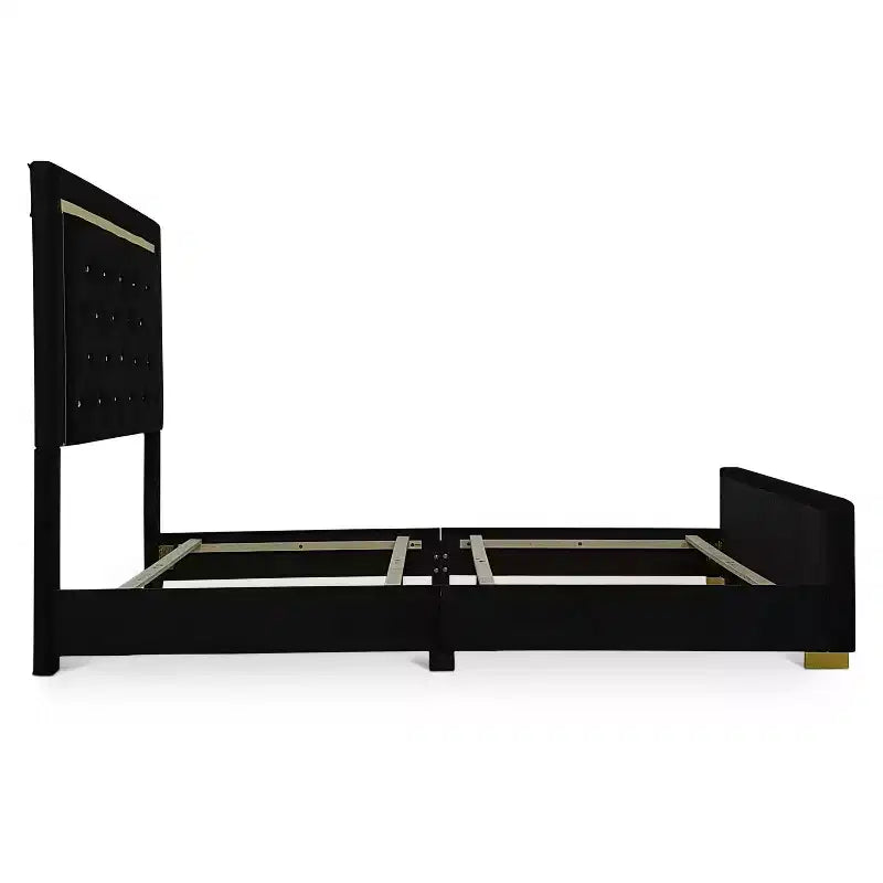 Home Design Deena Panel Bed Nero
