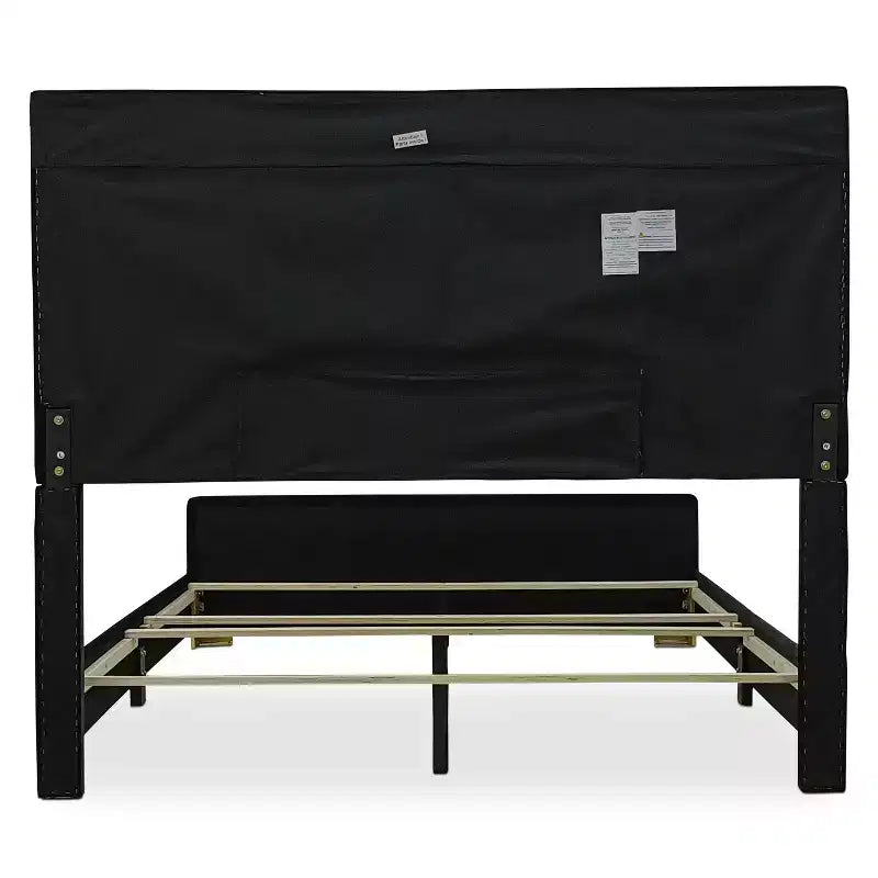 Home Design Deena Panel Bed Nero