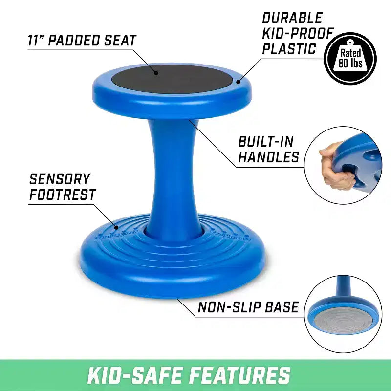 GoSports Sedia Oscillante - Sgabello Sensoriale per Bambini Attivi - Sedia per ADHD per Aule o Casa