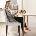 JIONJOY Linen Upholstered Dining Chair Set of 2