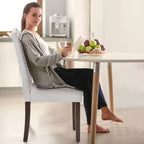 JIONJOY Linen Upholstered Dining Chair Set of 2