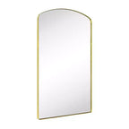TEHOME Arched Metal Framed Wall Bathroom Vanity Mirror