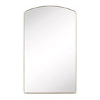 TEHOME Specchio da parete con cornice in metallo ad arco per bagno