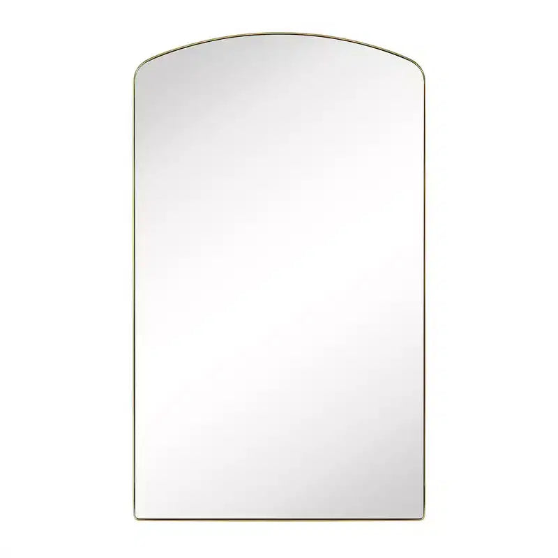 TEHOME Specchio da parete con cornice in metallo ad arco per bagno