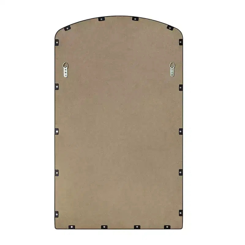 TEHOME Specchio da parete con cornice in metallo ad arco per bagno
