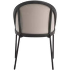 LeisureMod Urbane Collection Set di 2 sedie da pranzo imbottite con seduta in vinile e gambe in acciaio inossidabile, per cucina moderna, sala da pranzo, area salotto del caffè