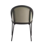 LeisureMod Urbane Collection Set di 2 sedie da pranzo imbottite con seduta in vinile e gambe in acciaio inossidabile, per cucina moderna, sala da pranzo, area salotto del caffè
