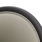 LeisureMod Urbane Collection Set di 2 sedie da pranzo imbottite con seduta in vinile e gambe in acciaio inossidabile, per cucina moderna, sala da pranzo, area salotto del caffè