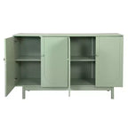 Credenza a Buffet, Mobile Contenitore Moderno da Cucina con 4 Ante e Ripiani Regolabili, Credenza in Legno per Ingresso e Soggiorno