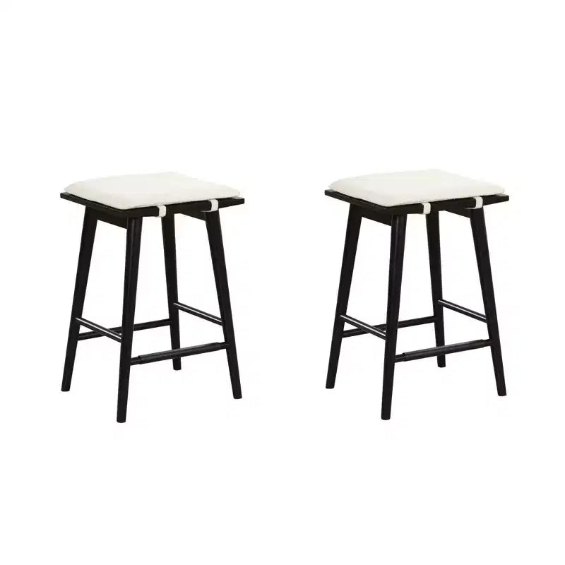 Nathan James Set of 2 Barker Boucle Counter Height Barstools