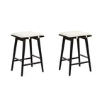 Nathan James Set of 2 Barker Boucle Counter Height Barstools