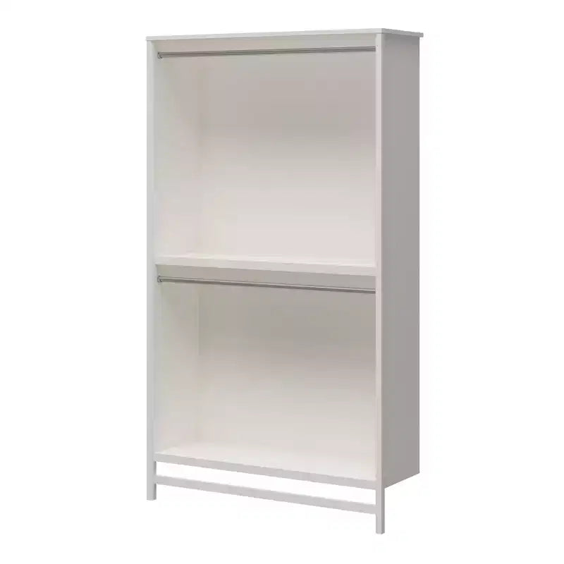 Torre guardaroba Systembuild Evolution Luxe extra large a 2 ripiani con doppia asta appendiabiti, Rovere Avorio
