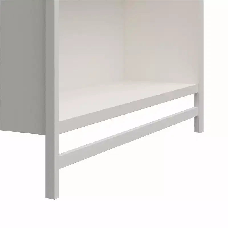 Torre guardaroba Systembuild Evolution Luxe extra large a 2 ripiani con doppia asta appendiabiti, Rovere Avorio