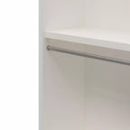 Torre guardaroba Systembuild Evolution Luxe extra large a 2 ripiani con doppia asta appendiabiti, Rovere Avorio