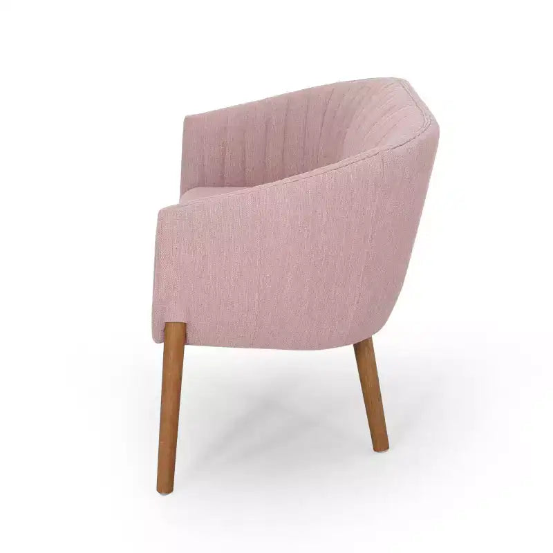 Divanetto imbottito Christopher Knight Home Cheney in stile contemporaneo con cuciture a canale e schienale curvo