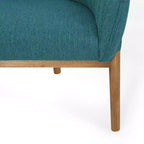 Divanetto imbottito Christopher Knight Home Cheney in stile contemporaneo con cuciture a canale e schienale curvo