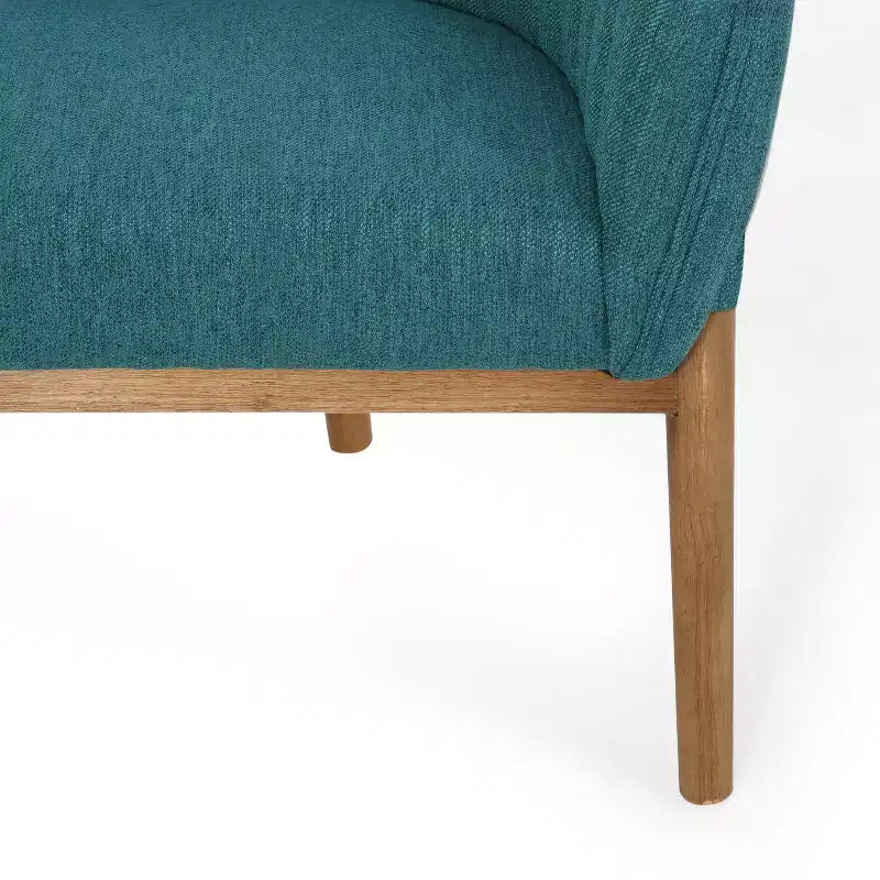 Divanetto imbottito Christopher Knight Home Cheney in stile contemporaneo con cuciture a canale e schienale curvo
