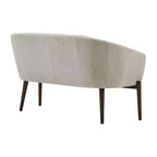 Divanetto imbottito Christopher Knight Home Cheney in stile contemporaneo con cuciture a canale e schienale curvo