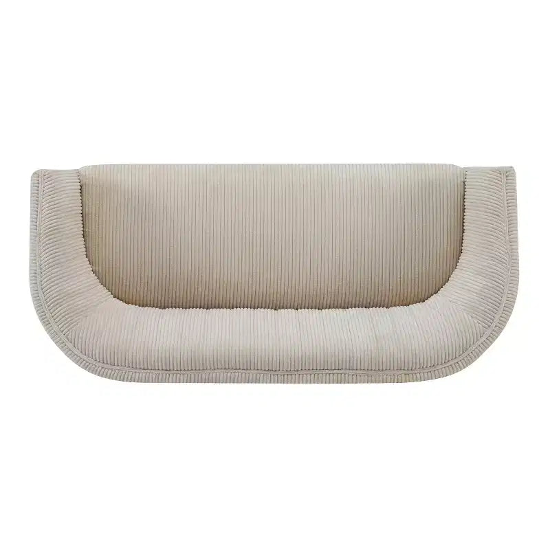 Divanetto imbottito Christopher Knight Home Cheney in stile contemporaneo con cuciture a canale e schienale curvo