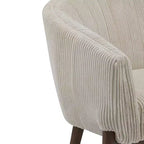 Divanetto imbottito Christopher Knight Home Cheney in stile contemporaneo con cuciture a canale e schienale curvo