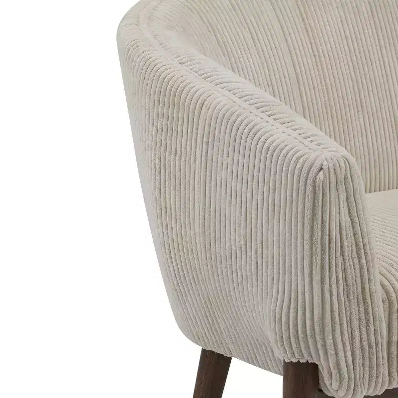 Divanetto imbottito Christopher Knight Home Cheney in stile contemporaneo con cuciture a canale e schienale curvo