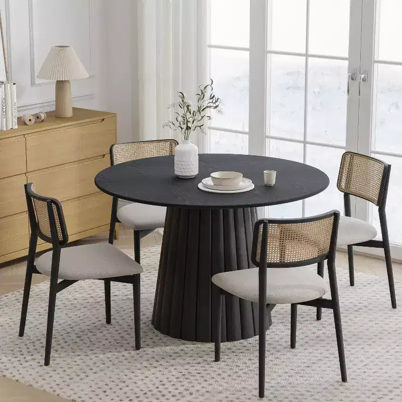 Tavolo da pranzo rotondo moderno Dovelina Tavolo da cucina in legno