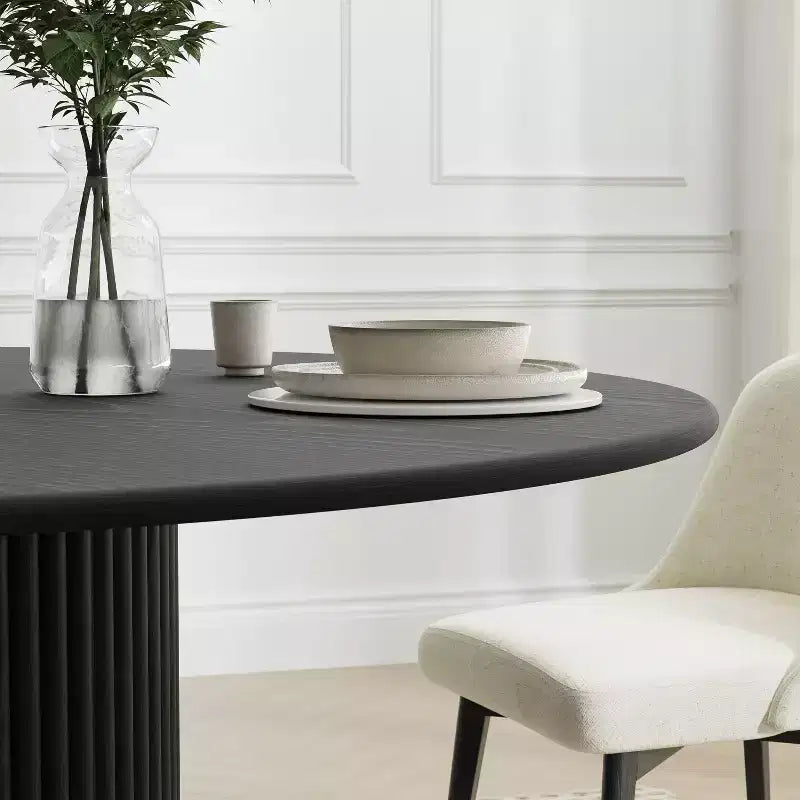 Tavolo da pranzo rotondo moderno Dovelina Tavolo da cucina in legno