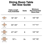 Tavolo da pranzo rotondo moderno Dovelina Tavolo da cucina in legno