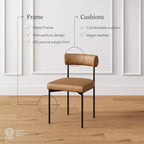 Nathan James Set di 6 sedie da pranzo Dahlia