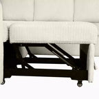Divano componibile a forma di U da 107,5W, divano letto estraibile con chaise longue contenitore e dispositivi di ricarica 4S -ModernLuxe