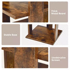 Costway Scarpiera in Legno a 7 Ripiani Scaffale Porta Scarpe Organizzatore Multiuso Scatola per Scarpe Bianco/Nero