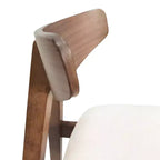 Sgabelli da Bancone GDFStudio Sunapee in Tessuto Imbottito in Legno Moderno di Metà Secolo da 25 Pollici (Set di 2)