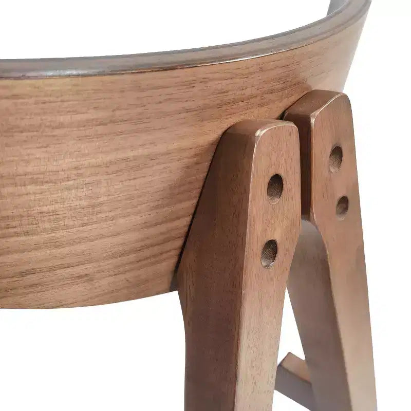 Sgabelli da Bancone GDFStudio Sunapee in Tessuto Imbottito in Legno Moderno di Metà Secolo da 25 Pollici (Set di 2)
