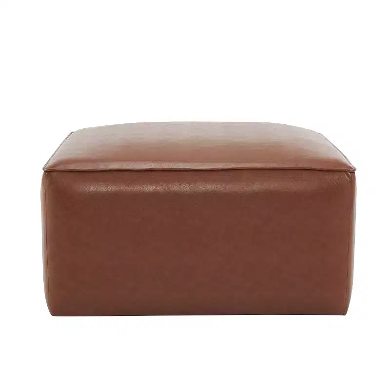 Christopher Knight Home Yzabella Ottomano moderno in ecopelle versatile da interni