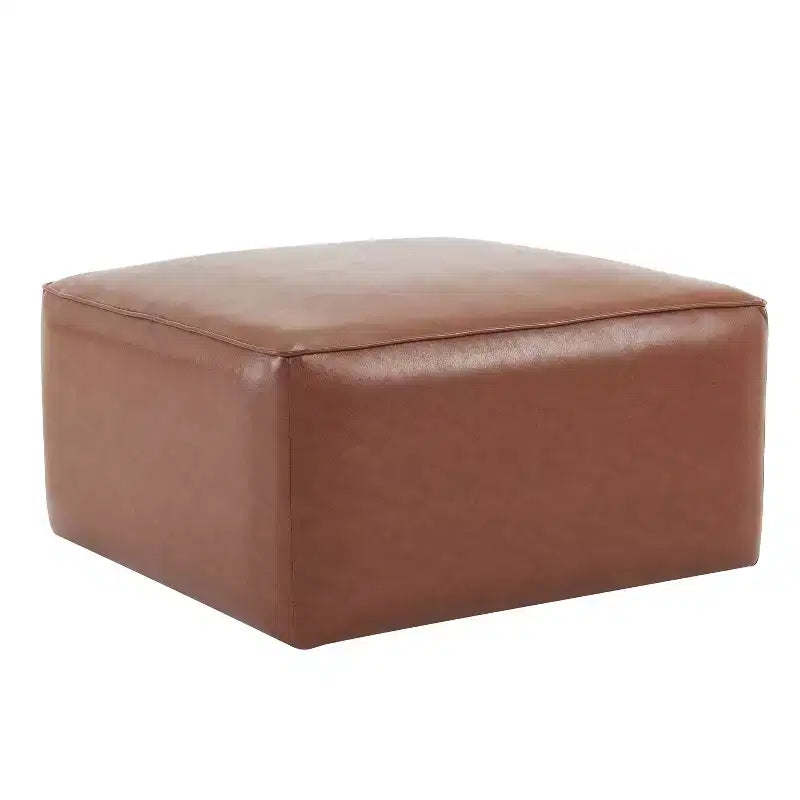 Christopher Knight Home Yzabella Ottomano moderno in ecopelle versatile da interni