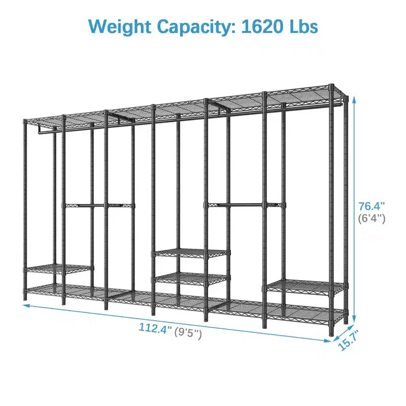 VIPEK V60 Armadio portatile extra large, appendiabiti per vestiti, guardaroba autoportante, armadio in metallo per l'organizzazione della camera da letto