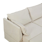 Divano Sezionale Modulare a U Moderno, Divano Letto Convertibile con Chaise Reversibile