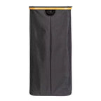 Cesto per la biancheria elegante con doppio rivestimento in rete e coperchio, nero