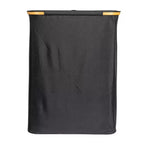Cesto per la biancheria elegante con doppio rivestimento in rete e coperchio, nero
