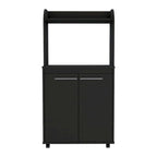 Carrello per microonde da cucina moderno con 1 ripiano e 2 ante