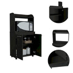 Carrello per microonde da cucina moderno con 1 ripiano e 2 ante